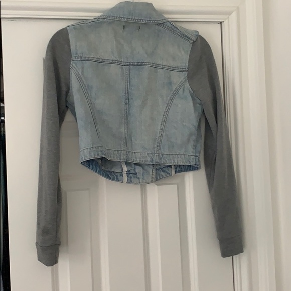 Jean/ sweater crop jacket - Picture 3 of 3